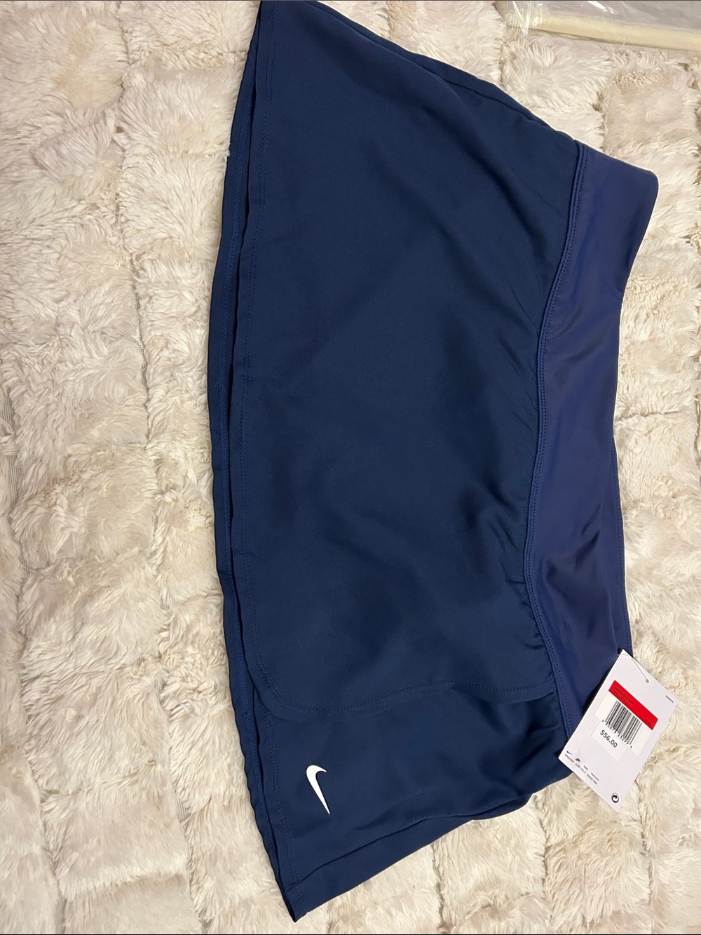 Nike Navy Blue Athletic Skort with White Swoosh